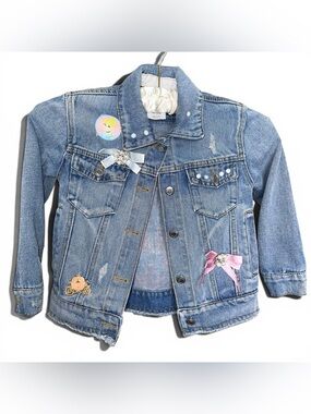 Disney Store Girls Cinderella Denim Jacket size 4T